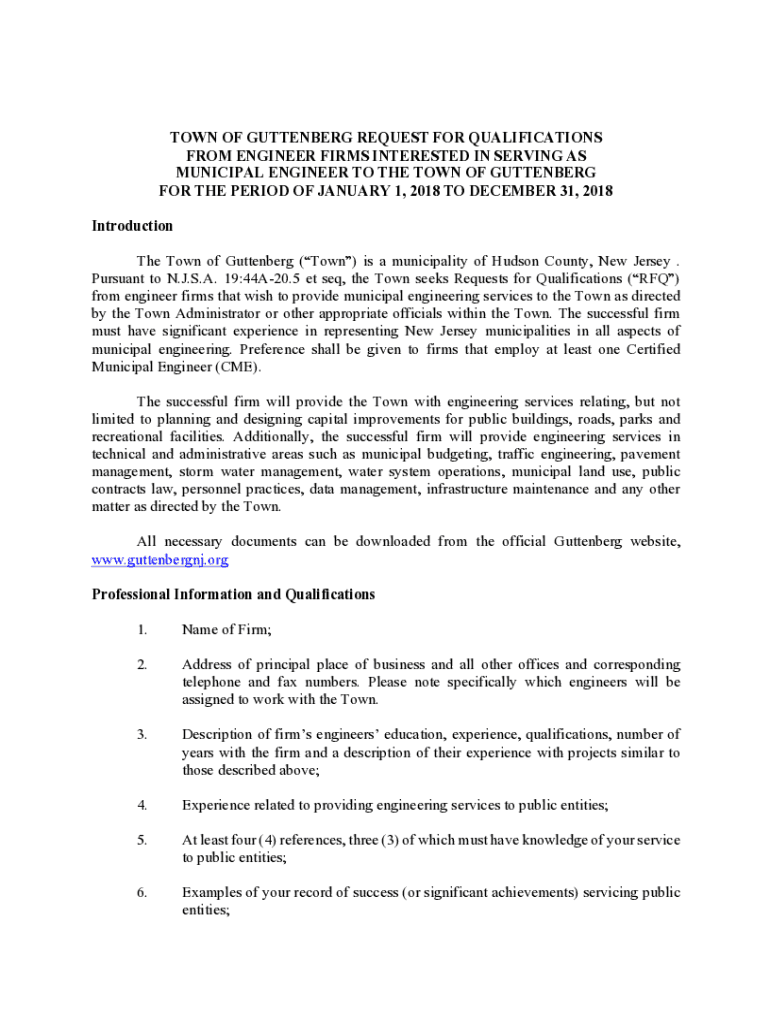 Fillable Online Request for Qualifications. Architectural/Engineering Services for the Fax