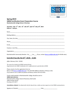 SHRM Certification Prep Course Registration
