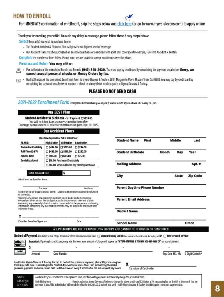 Fillable Online Student Accident Insurance Niverville High School Fax