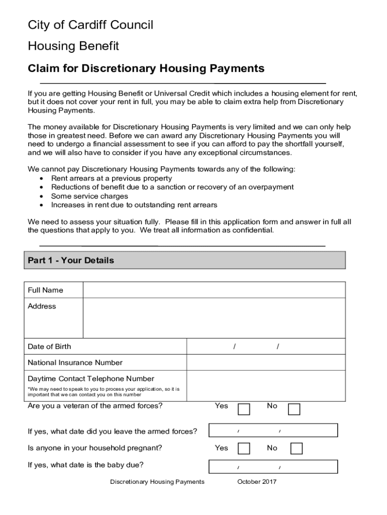 Fillable Online Claim for Housing Benefit and Council Tax Reduction Fax