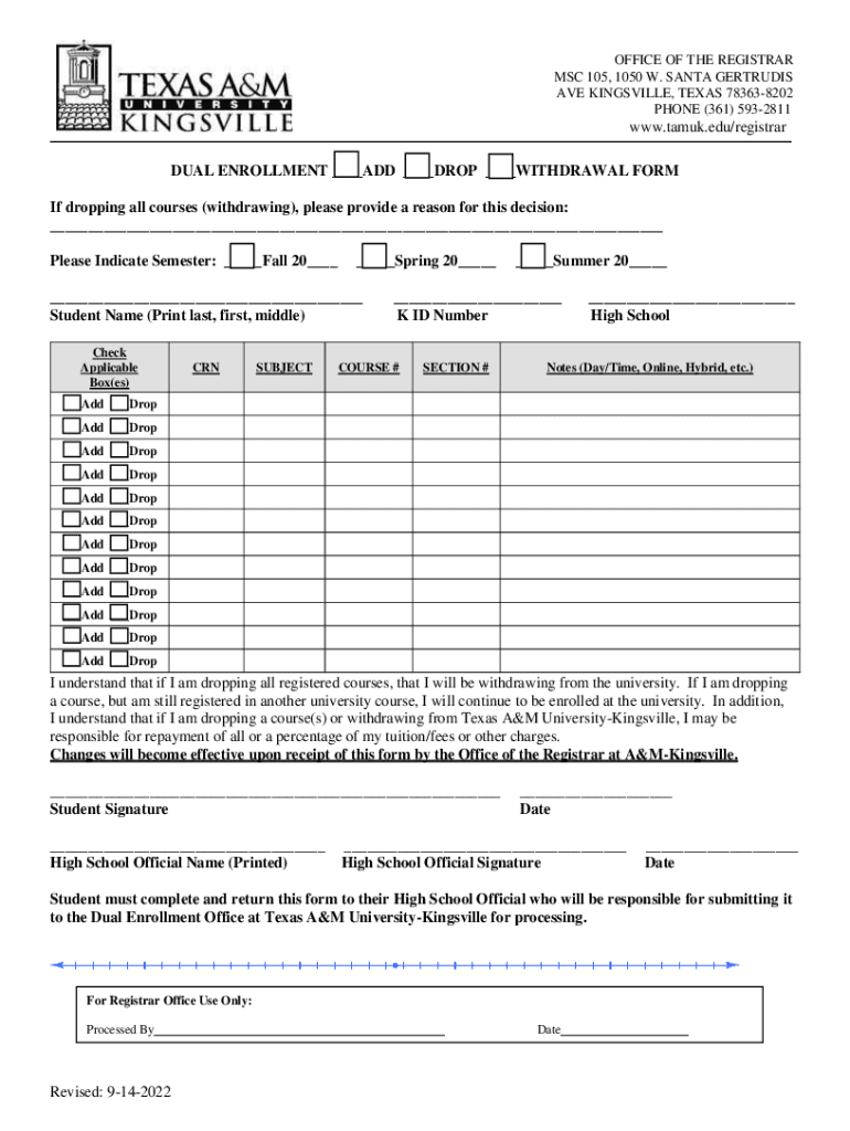 Fillable Online Blank-Add-Drop-Form.pdf - Texas A&M University ...