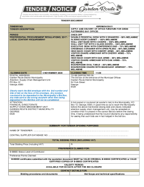 SUPPLY AND DELIVERY OF OFFICE FURNITURE FOR GRDM