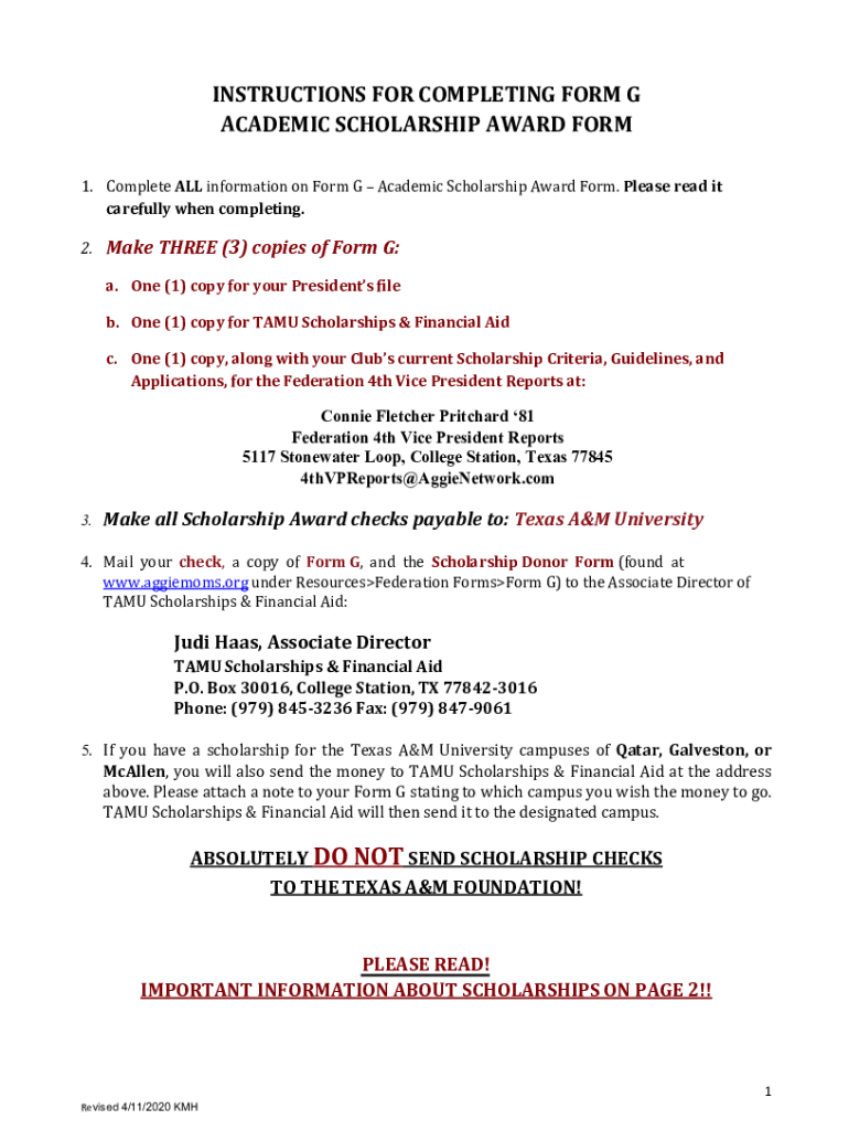 Fillable Online FormGInstructions.doc Fax Email Print pdfFiller