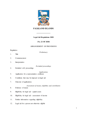 Fillable Online Law and Regulation Directorate - Falkland Islands ...