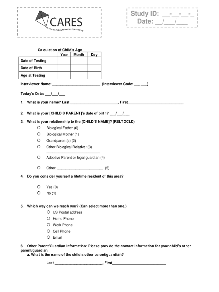 Fillable Online Chronological Age Calculator: Find it in 1 Easy Step ...
