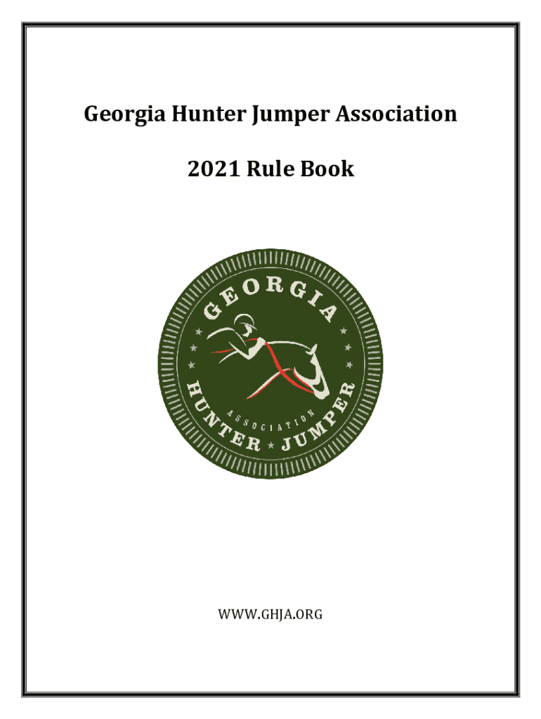 Fillable Online Show Committees receiving this Rule book in IHJA