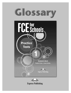 FCE For Schools 1 Glossary
