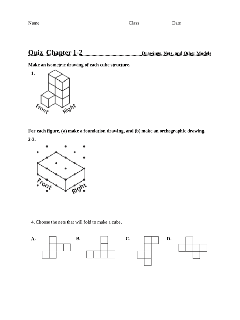 11 Slide Show Nets and Drawings for Visualizing Geometry Doc