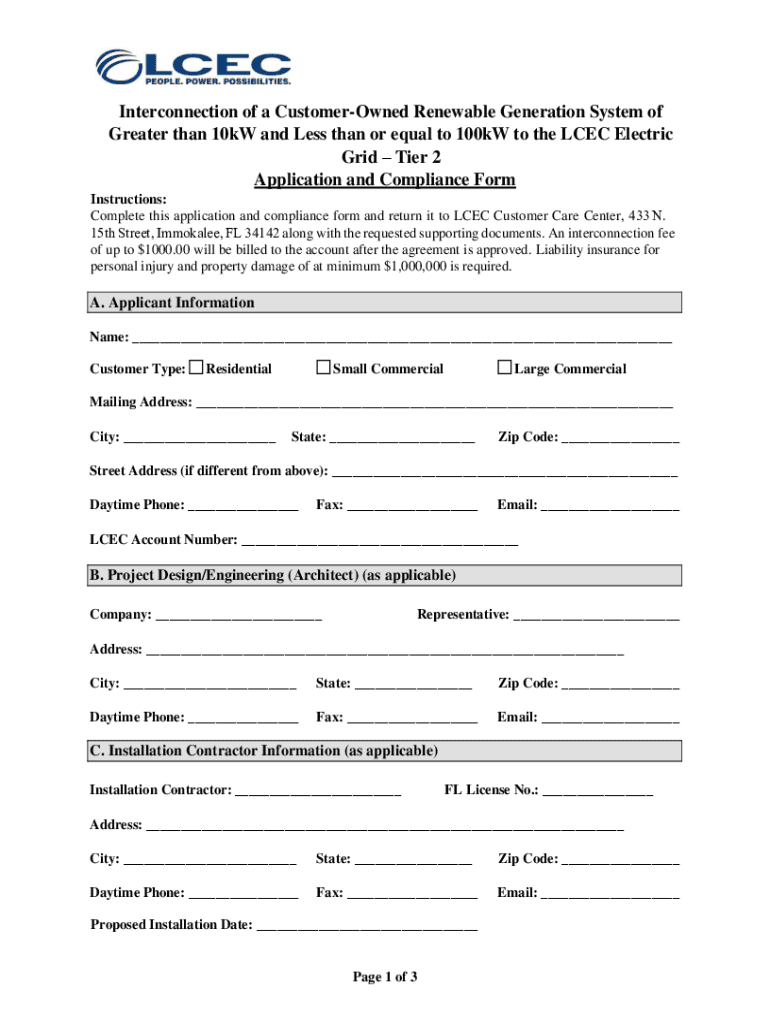 Fillable Online RATE TARIFF SHEET INDEX LCEC Fax Email Print pdfFiller