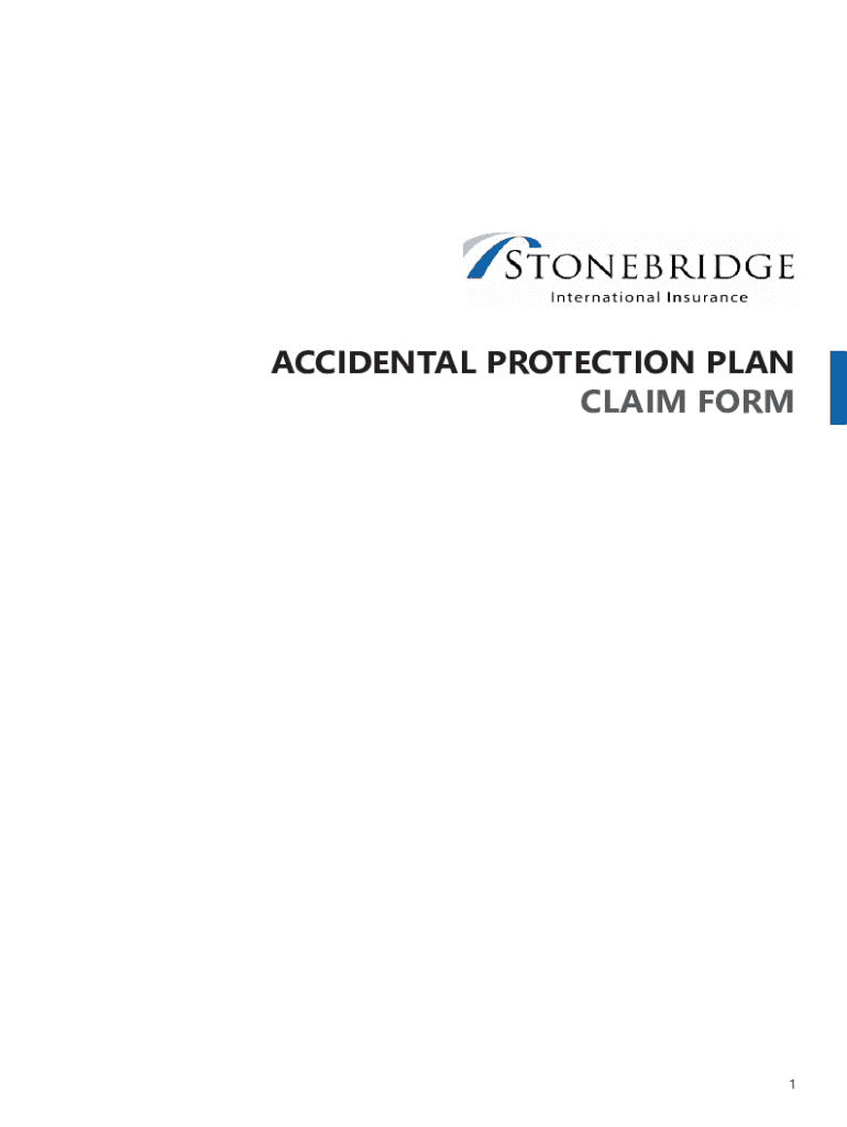 Fillable Online ACCIDENTAL PROTECTION PLAN CLAIM FORM Fax Email Print pdfFiller