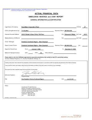 Amended Application - Arizona Department of Health Services