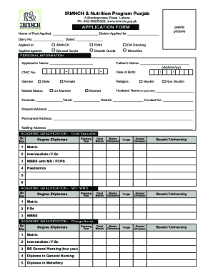 irmnch - Primary &amp;amp; Secondary Health Care Department