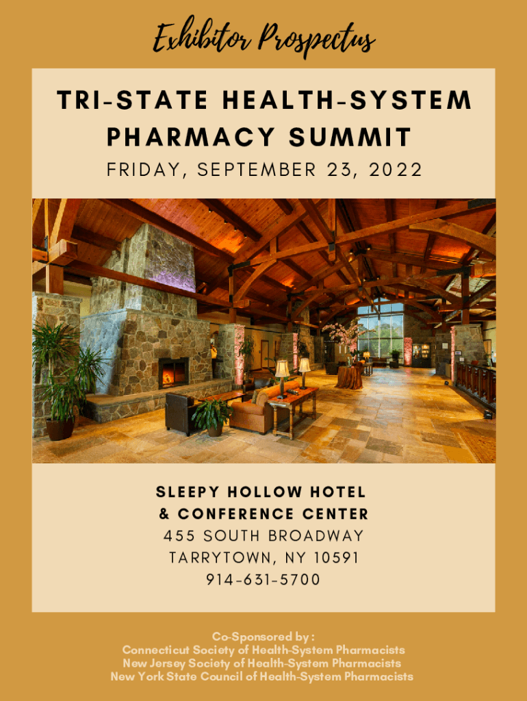 Fillable Online 2022 TriState HealthSystem Pharmacy Summit Fax Email