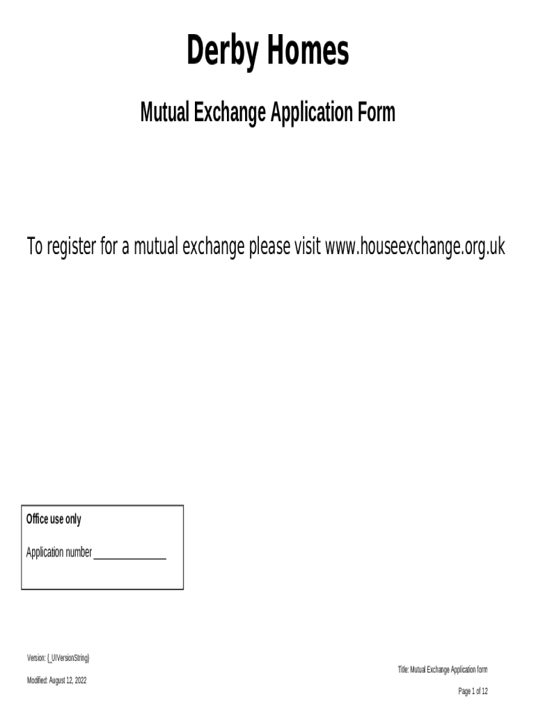 mutualexchangeapplicationa Isle of Man Government Doc