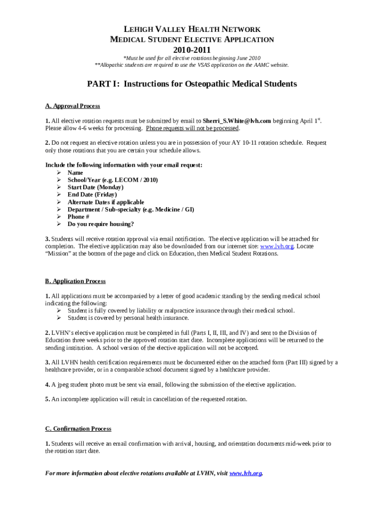 Visiting Student Application Service VSAS Ination For Doc