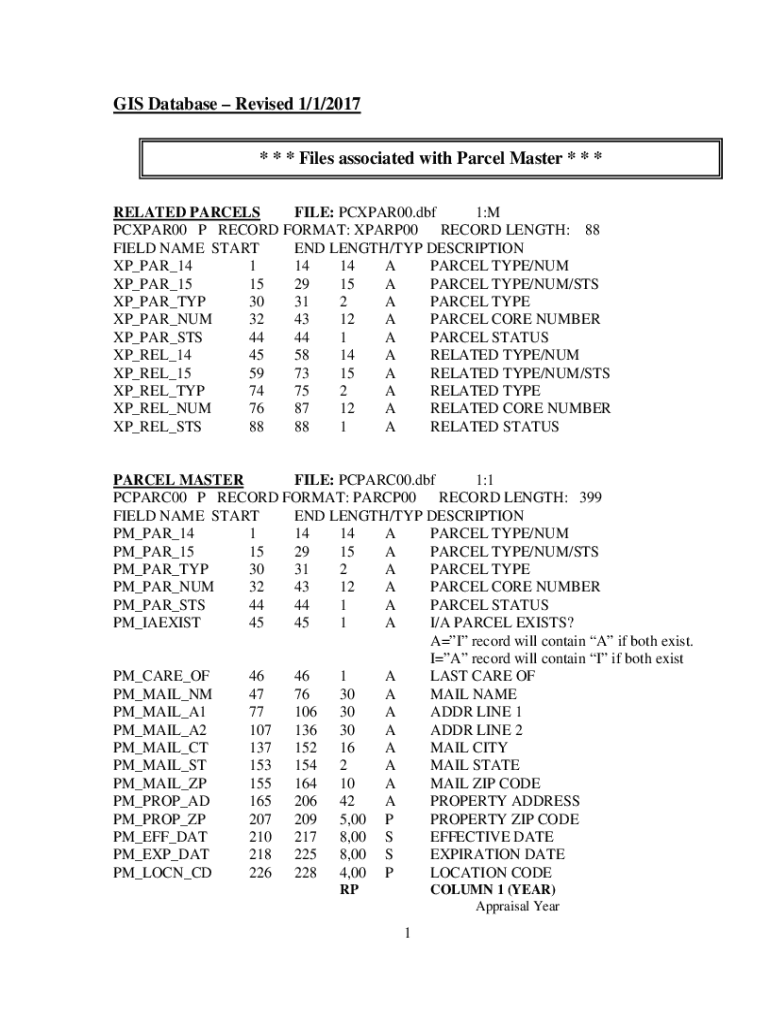 Fillable Online Joining Assessors Records to GIS Parcel Data for