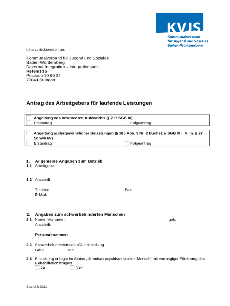 Antrag Auf Zustimmung Zur Kündigung Integrationsamt Muster Dezernat Integration - Integrationsamt Doc Template | pdfFiller
