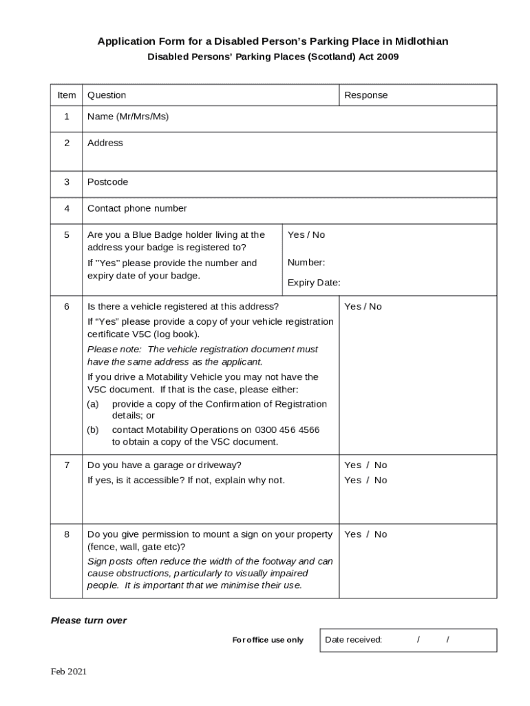 Blue Badge Application / / East Ayrshire Council Yumpu Doc Template