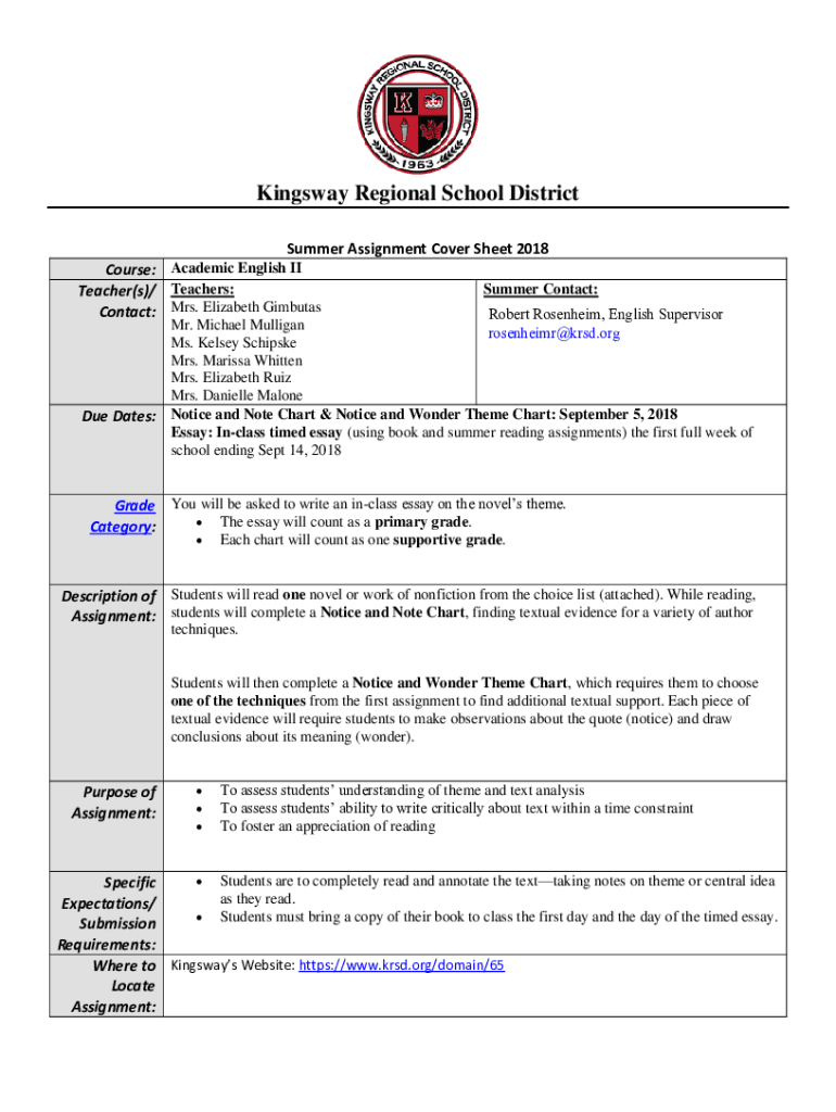 Fillable Online Summer Contact: Fax Email Print - pdfFiller