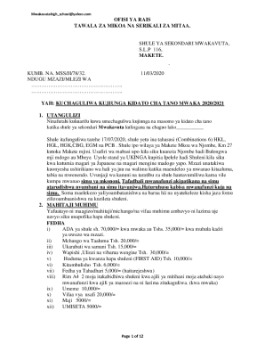 shule ya sekondari mwakavuta