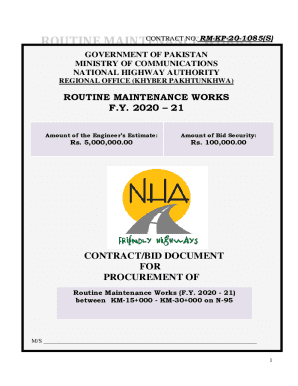 Routine Maintenance Works (FY 2020 - 21) between KM-15+ ...