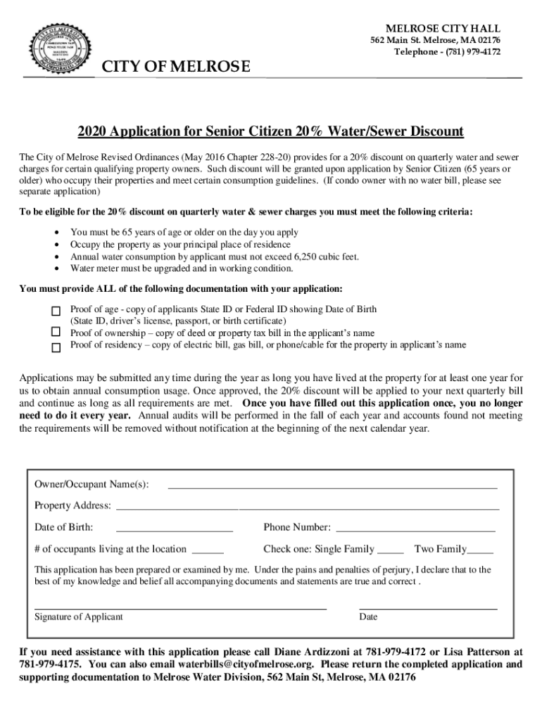 Fillable Online MELROSE CITY HALL Fax Email Print pdfFiller