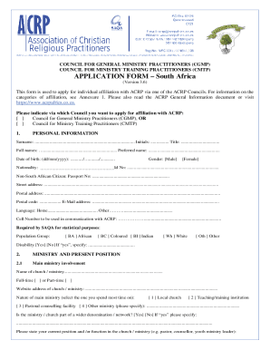 Fillable Online The application to SAQA for professionalisation has ...