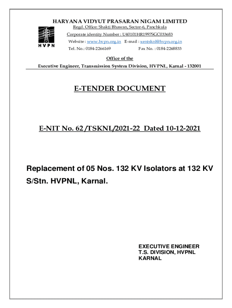 Fillable Online O/o CE/Admn. (GA Section), UHBVN, Panchkula. Fax Email