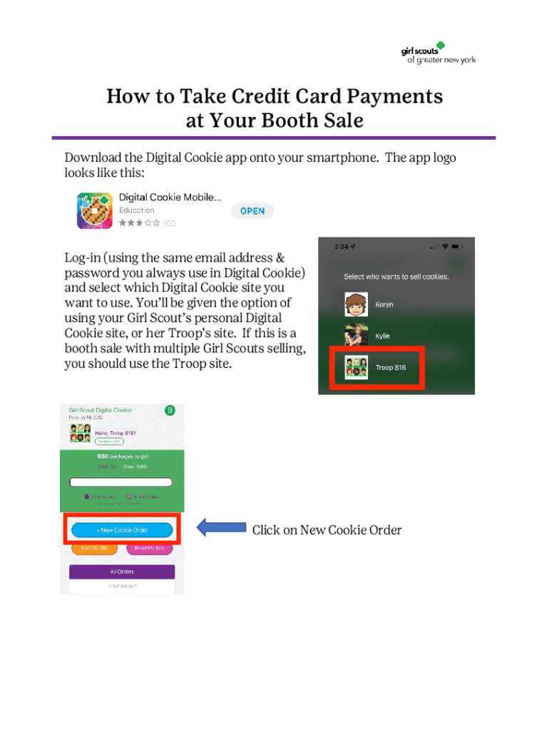 Fillable Online Digital Cookie Mobile App on the App Store Fax Email