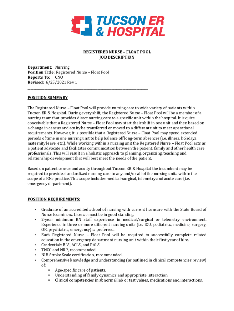 Fillable Online Provincial Nursing Float Pool Health Careers Manitoba