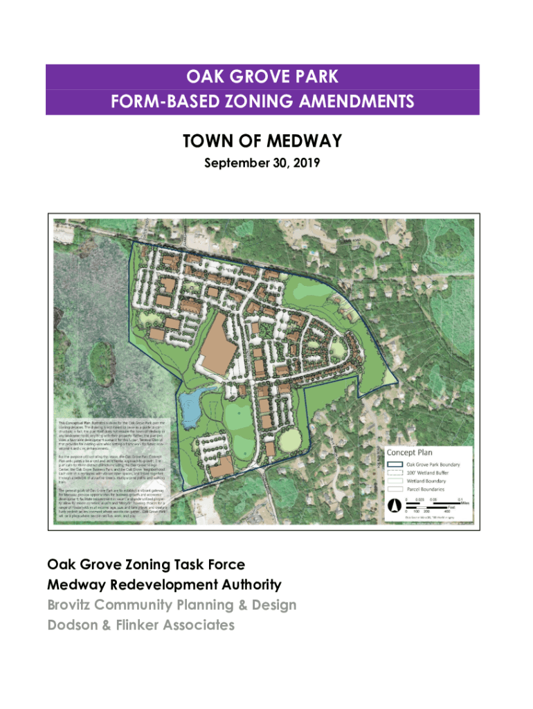 Fillable Online OAK GROVE PARK FORMBASED ZONING AMENDMENTS TOWN