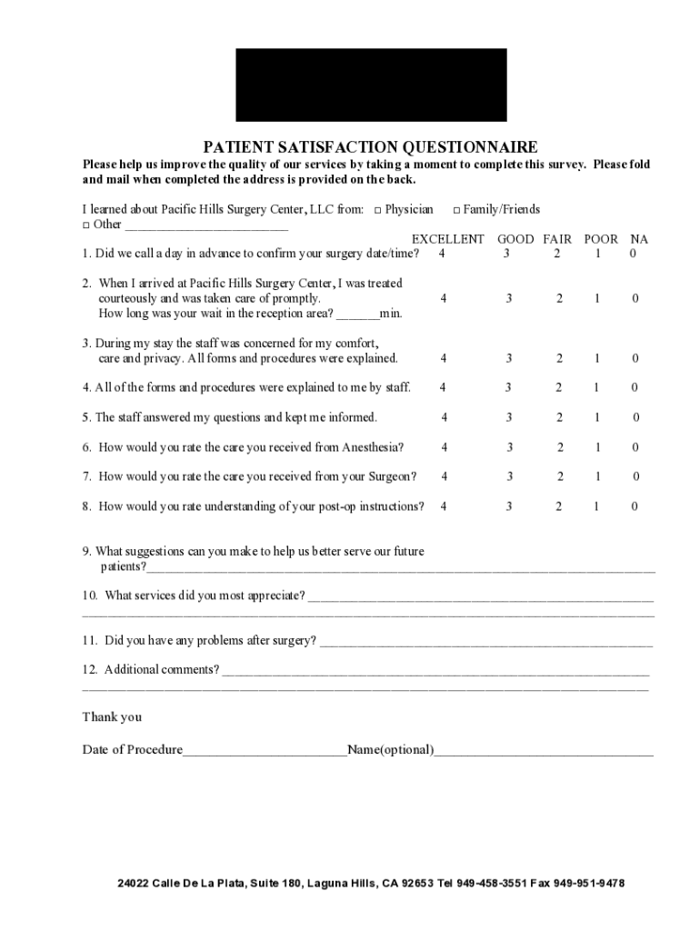 Fillable Online A guide to customer satisfaction surveys (+25 questions