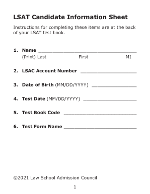 Fillable Online Non-Scantron Answer Sheet (PDF) Fax Email Print - pdfFiller