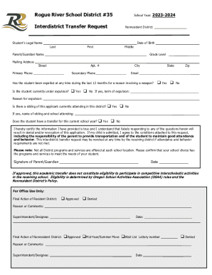 Fillable Online Rogue River School District :: Schools Guide - The 