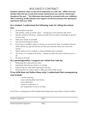 Fillable Online School Bus Rules for Students &amp; How to Teach Fax Email ...