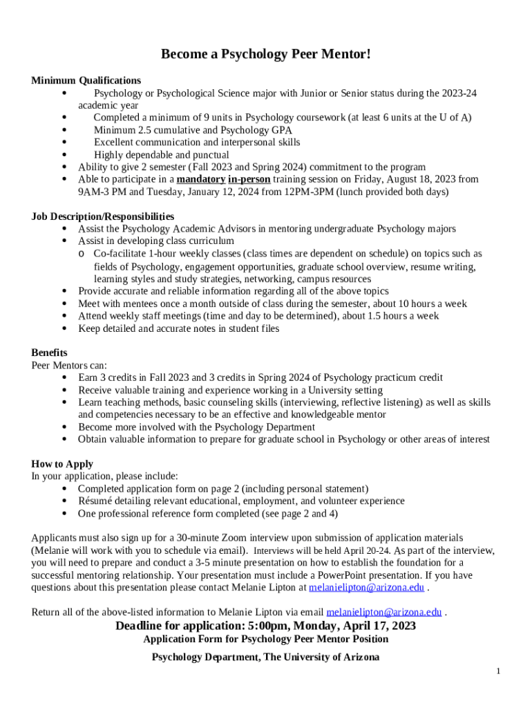 Community for Achievement in Psychological Sciences (CAPS) psychology