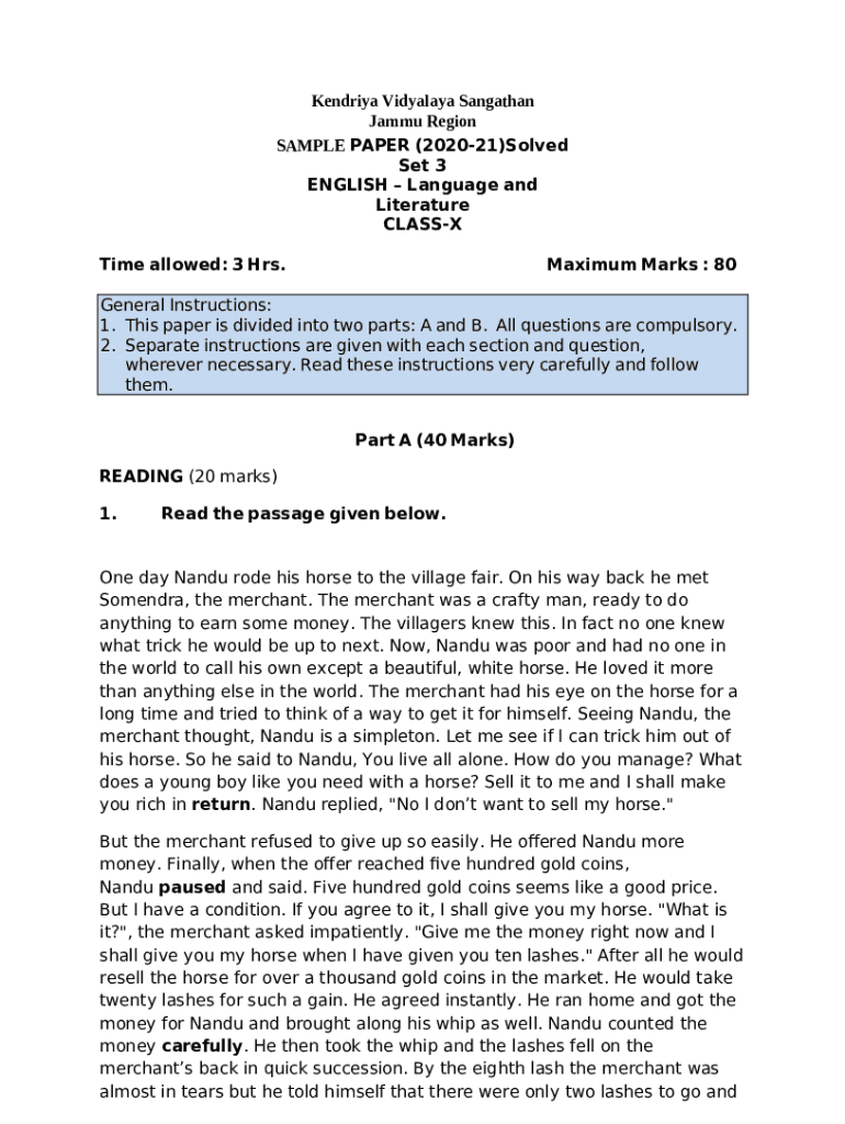 X Sample Paper Solved Set 4.doc Doc Template pdfFiller