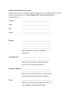 Standard Nondisclosure Agreement I propose that we sign a ...