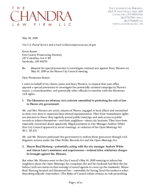 Kevin J. Baxter, Prosecuting Attorney from Erie County, Ohio