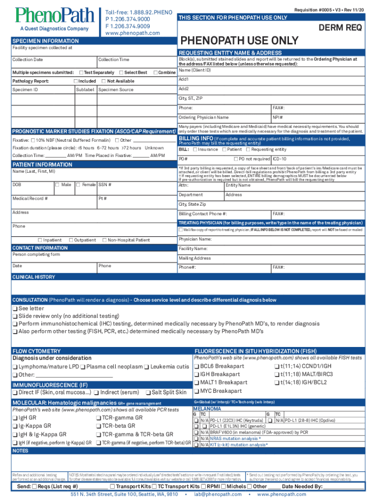 PHENOPATH USE ONLY Preview on Page 1