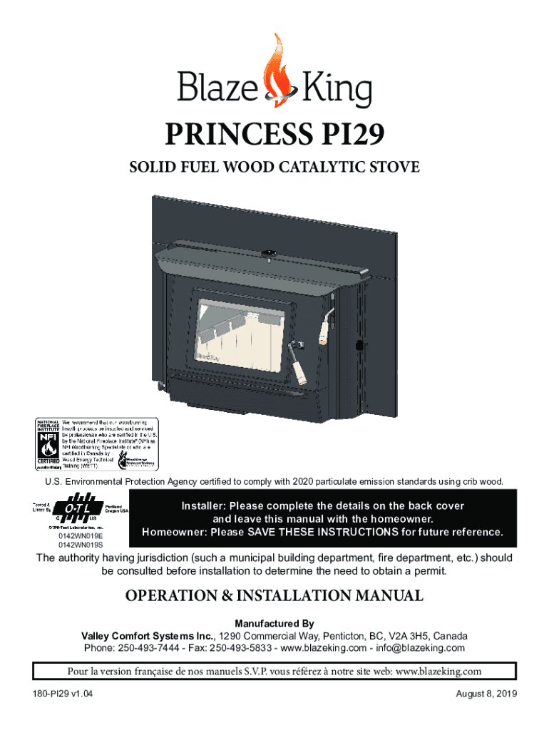 Fillable Online EPA's Wood Stove / Wood Heater Regulations CRS
