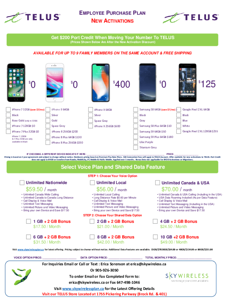 Fillable Online Here are the changes to Canadian mobile rate plans this