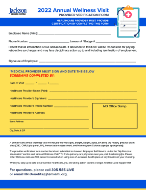Fillable Online Annual Wellness Exam Form - Brand New Day Fax Email ...