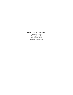 REAL ESTATE APPRAISAL Appraisal Report Property ...