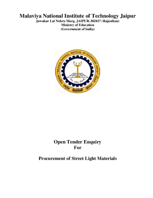 Procurement of Street Light Materials