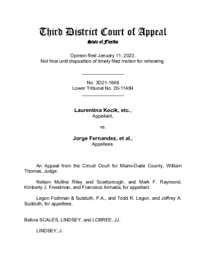 Fillable Online Too Little Too Late? Trial Court Motions for Rehearing