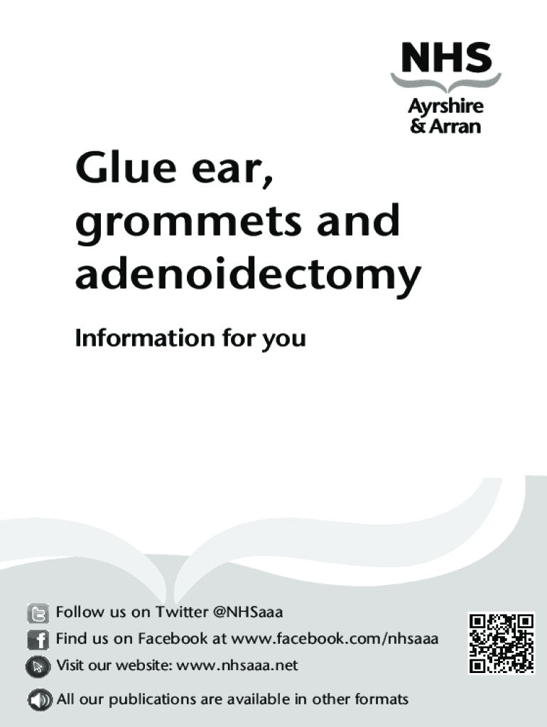 Fillable Online XHW04026GD Glue ear grommets and adenoidectomy B&W.indd Fax Email Print