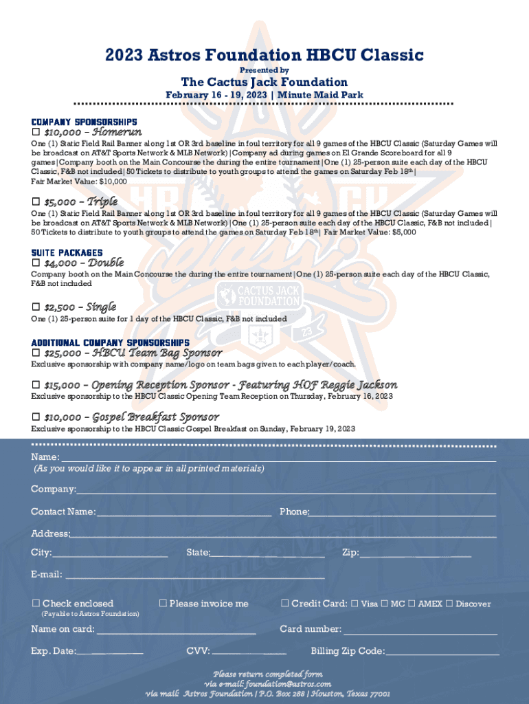 Fillable Online The Cactus Jack Foundation Fax Email Print pdfFiller