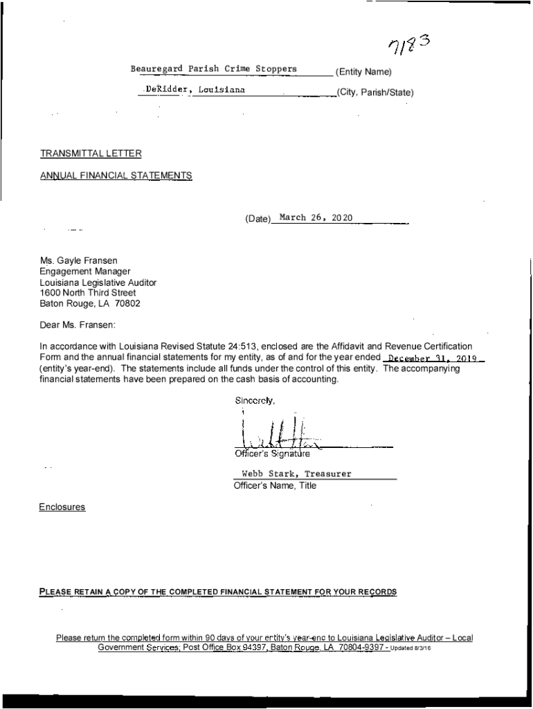 Fillable Online Beauregard Parish Sheriff's Office Offering Crime Stoppers Fax Email Print