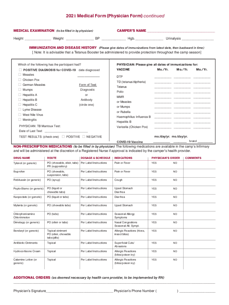 Fillable Online Statement of Medical Exemption Central Forms